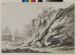 Landschaft mit antiken Ruinen