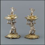 Salzschale mit Neptun als Trägerfigur