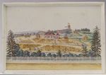 Tableau mit Darstellung des chinesischen Dorfs Mou-lang (Mulang) im Park von Wilhelmshöhe