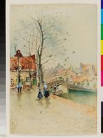 Gracht in einer holländischen Stadt