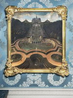 Idealansicht: Oktogon, Kaskade und Neptunbecken