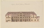 Wilhelmsthal, Domäne, Bauaufnahme des Marstallgebäudes, Aufriß