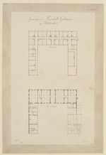 Wilhelmsthal, Domäne, Bauaufnahme des Marstallgebäudes, Grundriß