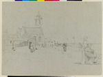 Am Strand auf Norderney mit Kirche