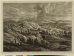 Landschaft mit Ziegenherde