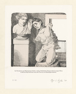 Im Türrahmen zum Büstenzimmer bleibt er stehen., Blatt 3 der Folge "Tod in Weimar" (Novelle S. 5)