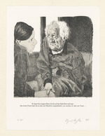 Er tippt dem jungen Mann leicht auf das Knie und sagt: "Im ersten Faust habe ich zu sehr mit Mephisto symphatisiert", Blatt 7 der Folge "Tod in Weimar" (Novelle S. 15)