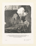Er setzt sich auf die Matratze und lädt von Arnim ein, sich neben ihn zu begeben, Blatt 14 der Folge "Tod in Weimar" (Novelle S. 33-34)