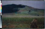 Abend (Hessische Landschaft mit Kornfeld)