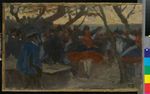 Schwälmer Tanz im Freien (Studie zum "Kirmesabend")