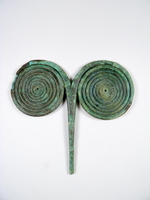 bronzene Brillennadel