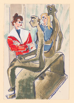 Museumsbesucher auf der documenta I, VII