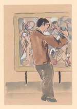 Museumsbesucher auf der documenta I, X