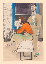 Museumsbesucher auf der documenta II, X