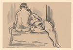 Liegender und sitzender weiblicher Akt