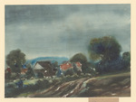 Landschaft mit Häusern