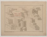 Studienblatt mit Einzelheiten zu dem Kellermauerwerk, perspektivischen Ansicht