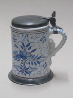 Walzenkrug mit Zinnmontierung