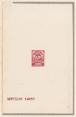 Entwurf für Briefmarke Deutsche Nationalversammlung 1919