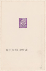 Entwurf für Briefmarke Deutsche Nationalversammlung 1919