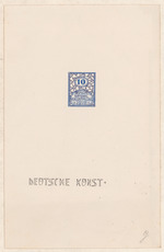 Entwurf für Briefmarke Deutsche Nationalversammlung 1919