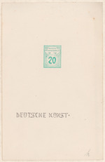Entwurf für Briefmarke Deutsche Nationalversammlung 1919