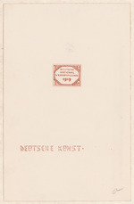Entwurf für Briefmarke Deutsche Nationalversammlung 1919