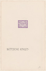 Entwurf für Briefmarke Deutsche Nationalversammlung 1919