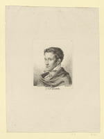 Jacob Ludwig Carl Grimm, Porträt im Halbprofil nach links (Stoll 41)