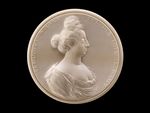 Porträtmedaillon der Königin Eleonora von Polen