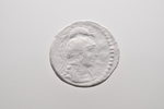 Abguss: Apollon (Kasseler Apollon?) im Profil mit Bogen und Zweig, Kupfermünze Berlin (ex Kassel 1925)