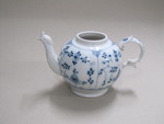 Teekanne mit Strohblumendekor