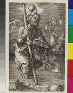 Der heilige Christophorus, nach rechts schauend
