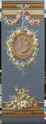 Bahn aus dem großen Mittelpanneau der "Dècoration à Panneaux de Tapisserie Gobelins" nach Francois Boucher