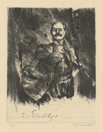 Der Fahnenträger (Selbstbildnis)