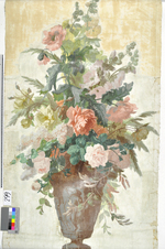 Füllstück mit Blumenarrangement aus dem "Décor Louis XIV à fleurs"