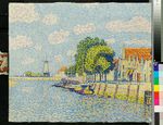 Holländischer Kanal mit Windmühle