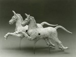 Pferd (von einem Gespann)