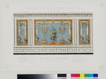 Verkaufslithographie "Décoration à Panneaux de Tapisserie Gobelins"