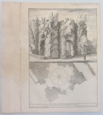 Außenansicht der seitlichen "Krypten" des Artischockenbeckens