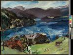 Walchensee, Landschaft mit Kuh