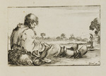 Sitzender Bettler