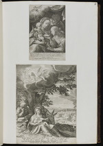 13. | Maria mit dem Kind ... Jsaiae LXI. / Eine Flucht in Aegypten ... redeunte salus | Jo. ab Ach pinx. 1591. J. Sadeler / sc. / Chph. Schwartz pinx. Jo. Sadeler sc.