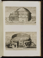 165. | 33. Vestigii del Panteone di M. Agrippa. / 34. –––––– [Vestigii] del Mausoleo d’ Augusto | ––– ,, ––– [Aegid. Sadeler.]