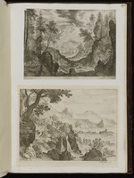177. | Eine dergl; [ein Landschaftsstück] ... und ein Bauer. / Eine dergl. mit ... vor sich habend. | ––– ,, ––– [Marc. Sadeler exc.] / Jo. Breugel inv. Eg. Sadler sc. / Mart. Sadeler exc.