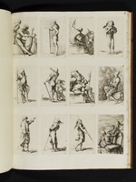 67 - 71 | Un Livre de 60 pieces numerotées avec figures de differente attitude; / T. Salvator Rosa has ludentis otii etc. | Salv. Rosa