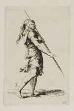 Soldat mit Stab