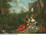Carlo und Ubaldo entdecken Rinaldo in den Armen der Armida (Rinaldo-Armida Zyklus)