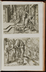 95 | 7 / 8 | Tobie mit le ... Tobias jecur etc. / Raguel donne congé ... Parentes dimiserunt etc.