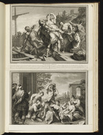 74. / ibid. | L’Enlevement d’Helene ... Achille réconnu; avec l’Ecriture: Thetis pour derober, etc. | N. Vleughels. / le même. | L. Surugue, 1718 / le même.